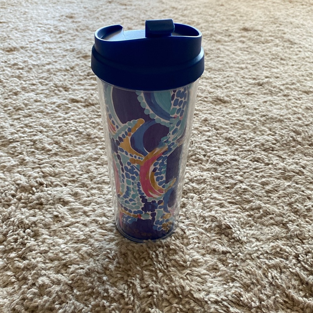 Lilly Pulitzer 16oz plastic travel cup